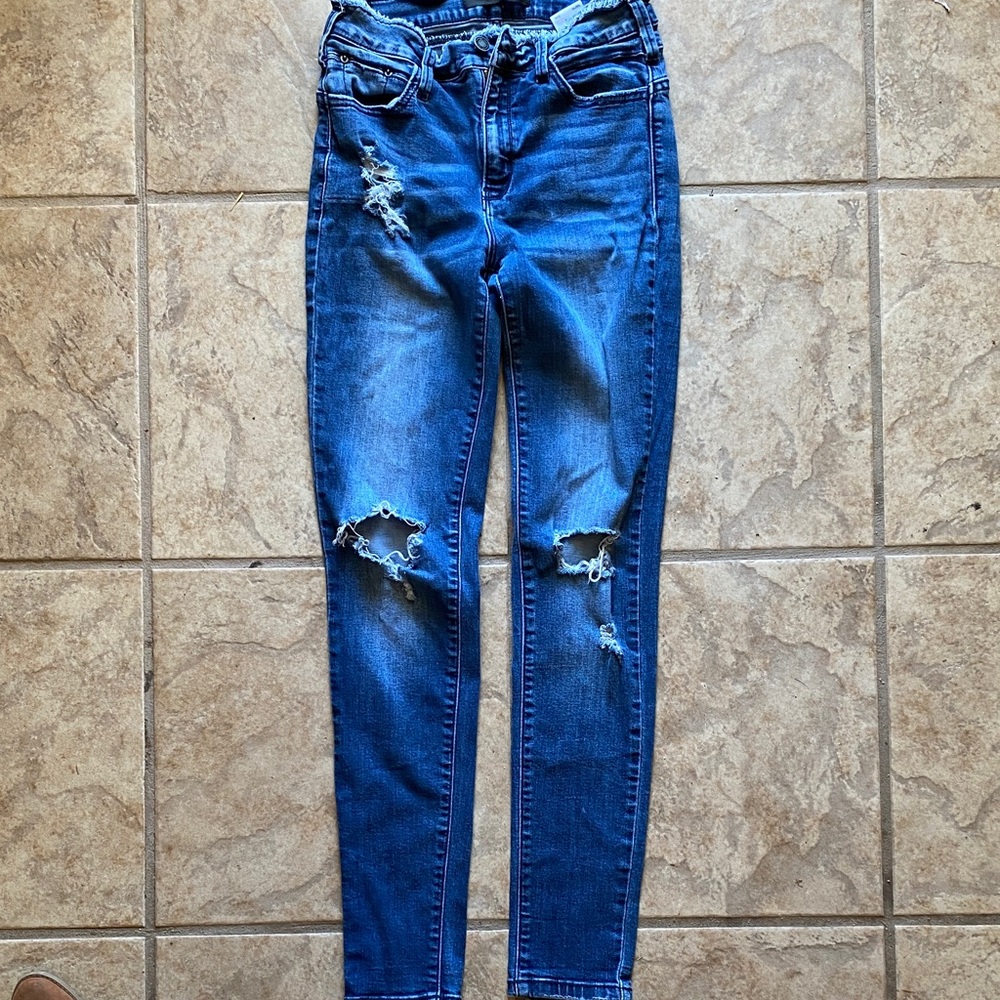 KanCan Distressed Blue Skinny Jeans
